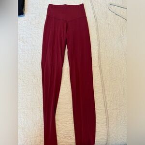 Aerie chill play move red leggings (more of a darker red) size xs